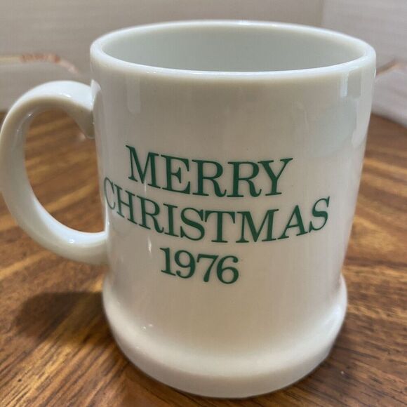 Snoopy Beagle Dog Peanuts Coffee Mug Sleigh Merry Christmas 1976 Woodstock Lot 2 - Picture 4 of 13